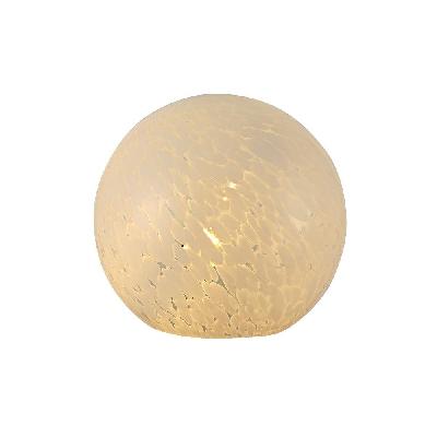 echo glass ball table desk lamp light - white speckle