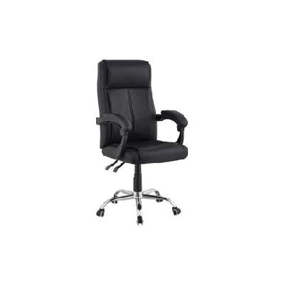 edward pu leather executive office computer desk chair black
