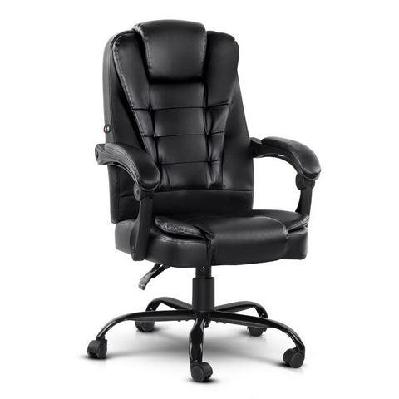 electric massage office chairs pu leather recliner computer gaming seat black