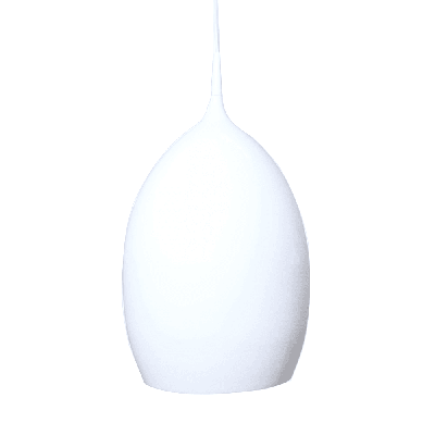 elena metal wine glass cord drop pendant light lamp reflective finish - glossy white