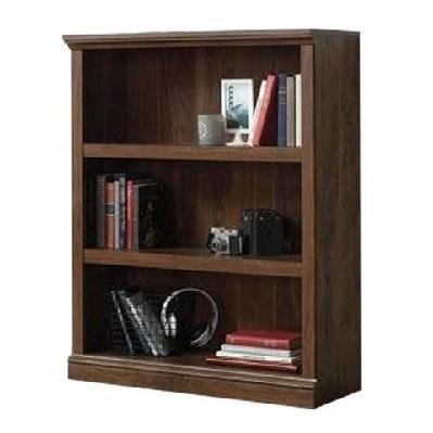 emalie 3-shelf display bookcase - grand walnut