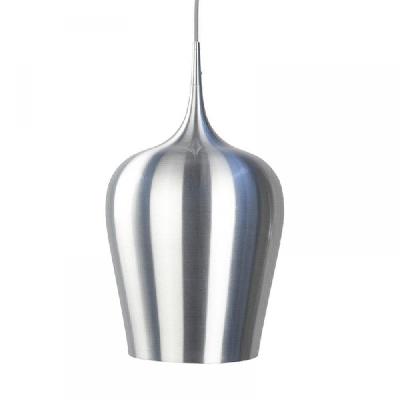 ernani metal wine glass cord drop pendant light lamp high gloss finish- aluminium