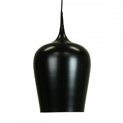 ernani metal wine glass cord drop pendant light lamp high gloss finish- matte black