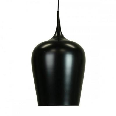 ernani metal wine glass cord drop pendant light lamp high gloss finish- matte black