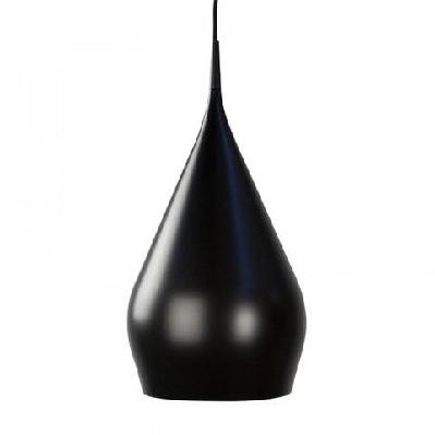 erissa modern classic sleek contour wine glass metal pendant light lamp - matte black