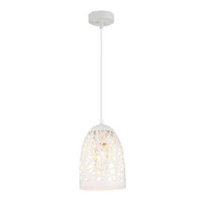 escama pendant lamp light interior es 72w white iron cage ellipse od140mm x h200mm