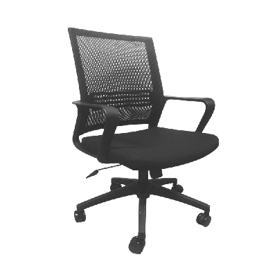 exton executive computer work office chair w/ mesh back - black