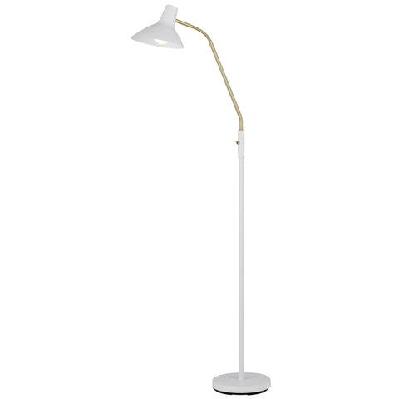 farbon contemporary standing floor lamp light metal brass matt white
