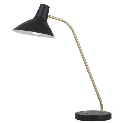 farbon contemporary table desk lamp light metal black brass matt