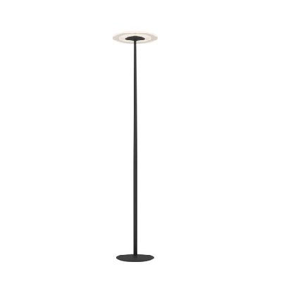 faro modern standing floor lamp light metal acrylic black