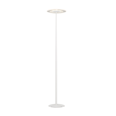 faro modern standing floor lamp light metal acrylic white