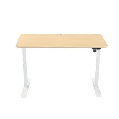 fenge height-adjustable electric sit and stand office study comptuer desk 120cm w/ usb charging port natural