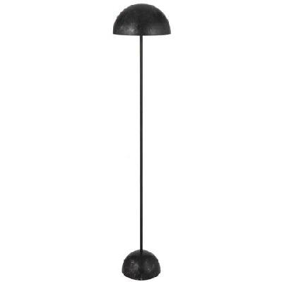 ferum modern standing floor lamp light foot switch metal black patina