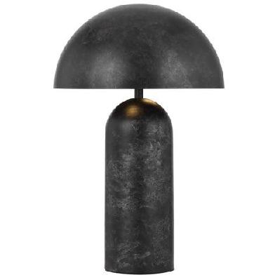 ferum modern table desk lamp light metal black patina