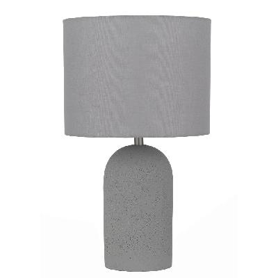 fevik industrial table desk lamp light concrete fabric metal grey