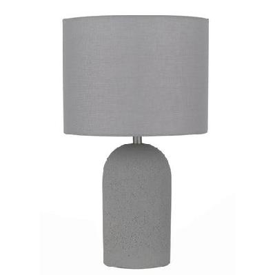 fevik industrial table desk lamp light concrete fabric metal grey