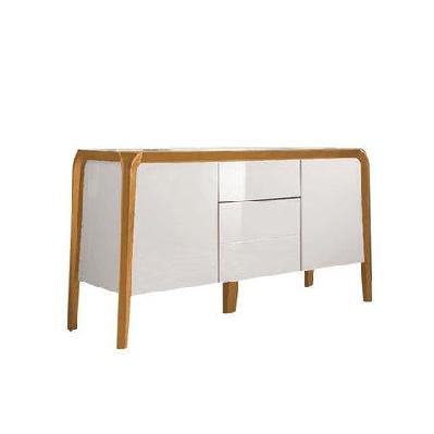 finland modern wooden sideboard buffet unit storage cabinet - white
