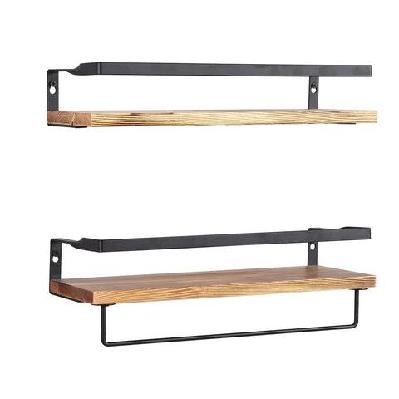 floating shelf brackets towel rail rack display shelves wall mount rack