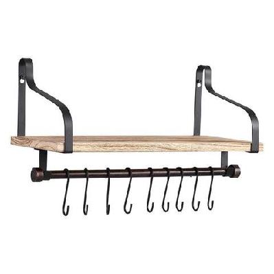 floating shelf brackets wall shelves mount display rack storage hook