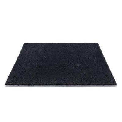 floor rug 200x230cm plush area shaggy rug living room bedroom carpet black