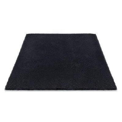 floor rug 200x290cm plush area shaggy rug living room bedroom carpet black