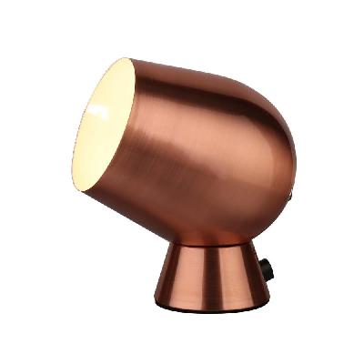 fokus table lamp ses copper ellipse od165mm fixed touch