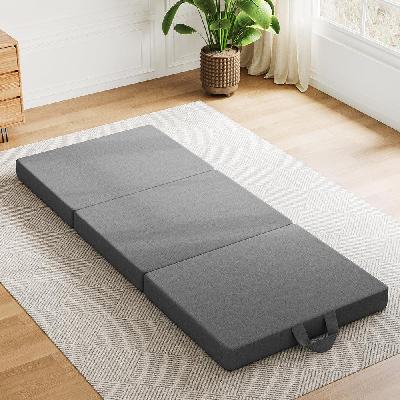 folding mattress small single trifold mattress firm support foam washable cover 15cm