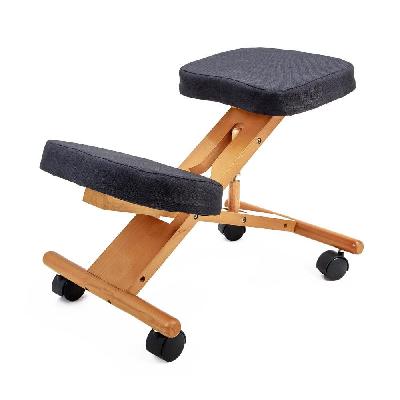 forever beauty black ergonomic adjustable kneeling chair