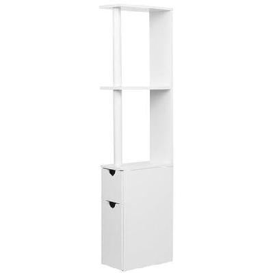 freestanding bathroom storage cabinet - white