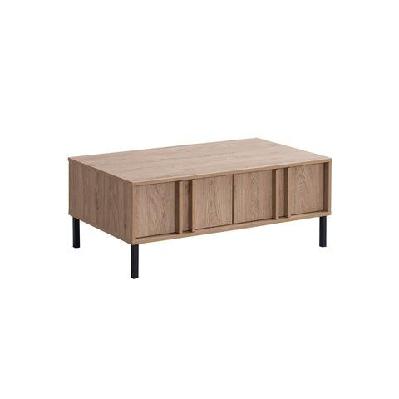 gaea rectangular tea coffee table 2-drawers oak