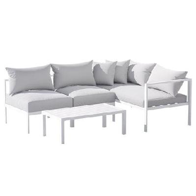 gardeon 4-seater aluminium outdoor sofa set lounge setting table chair furniture