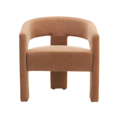 garland chenille fabric lounge accent occasional relaxing armchair coral