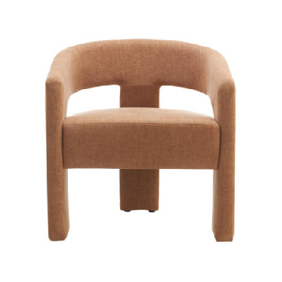 garland chenille fabric lounge accent occasional relaxing armchair coral