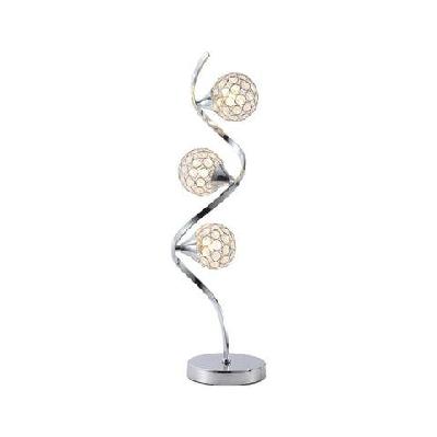gary modern elegant table lamp desk light - chrome