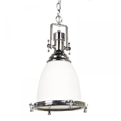 gelo classic vintage industrial pendant light lamp chain cord - clear chrome