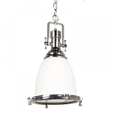 gelo classic vintage industrial pendant light lamp chain cord - clear chrome