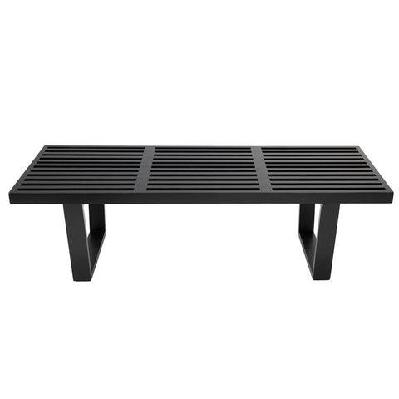 george nelson replica platform bench 122cm -  black