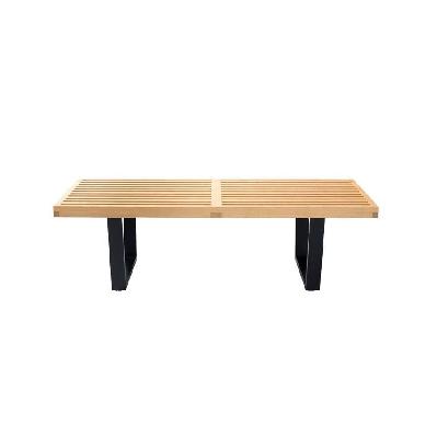 george nelson replica platform bench 122cm -  natural