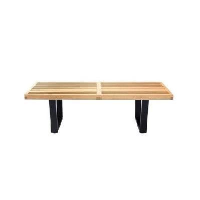 george nelson replica platform bench 122cm -  natural