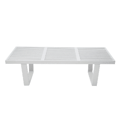 george nelson replica platform bench 122cm -  off white