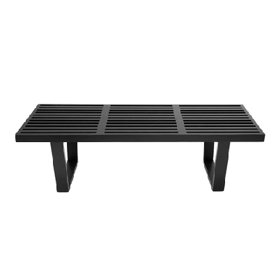 george nelson replica platform bench 152cm -  black