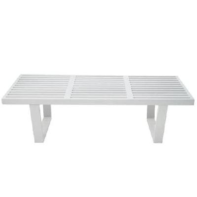 george nelson replica platform bench 152cm -  off white