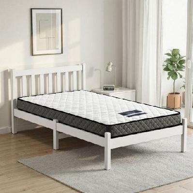 giselle single mattress and bed frame set white solid pine with 16cm mattress