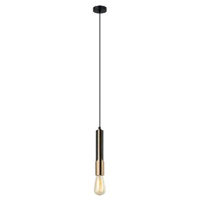 golda pendant lamp light interior es matte black vertical brass plate tube od50mm
