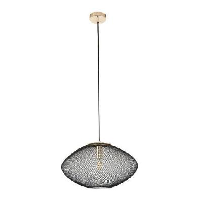 golpe pendant lamp light interior es 60w black small stainless steel od400mm