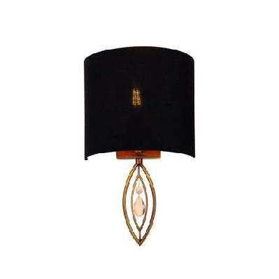 greta modern elegant wall lamp reading light - black