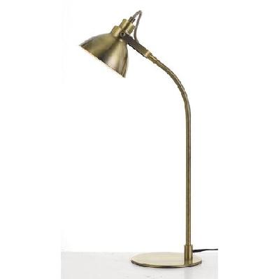 gwen contemporary table desk lamp light metal antique brass