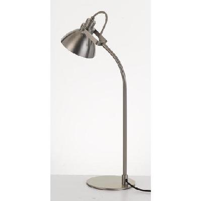 gwen contemporary table desk lamp light metal nickel