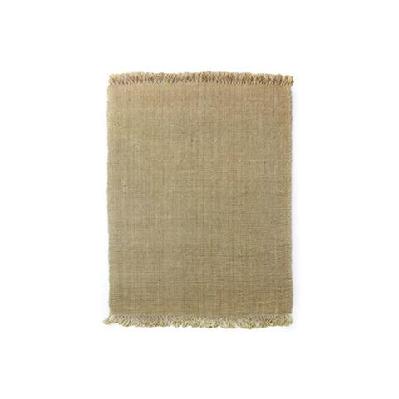 hand woven jute rug with tassels - 200cm x 290cm