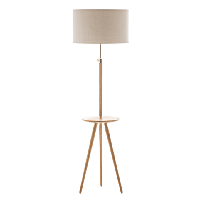hanifa classic tripod floor lamp - natural